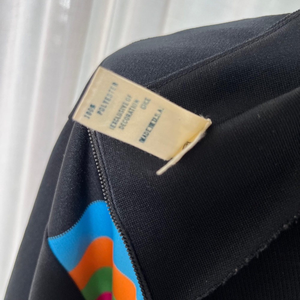 STUNNING 1970s BEVERLY VOGUE  RAINBOW KAFTAN MAXI DRESS – VINTAGE M (L) - Picture 7 of 9